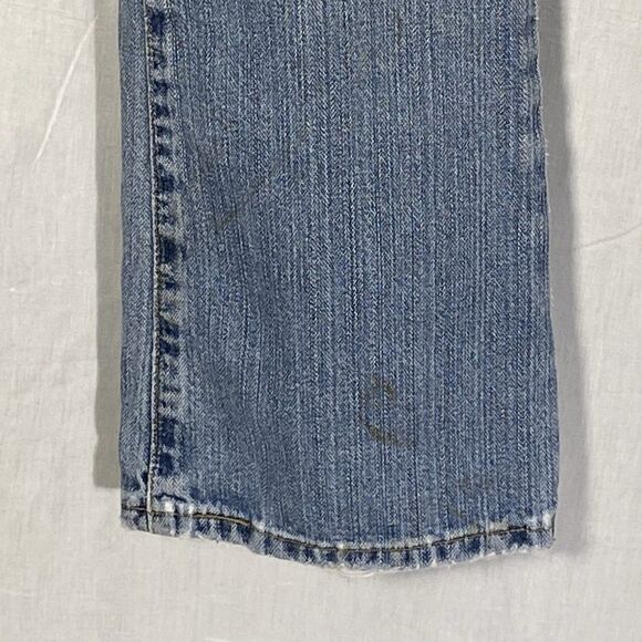 Vintage LEVIS 515 Jeans Nouveau Low Rise Boot Cut Denim Womens 8 Petite 8P Blue - Picture 4 of 9
